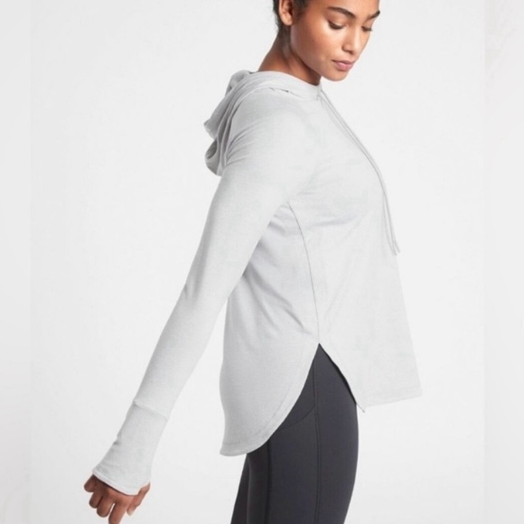 Athleta Uptempo Hoodie Sweatshirt in Norwegian Grey - Picture 2 of 12